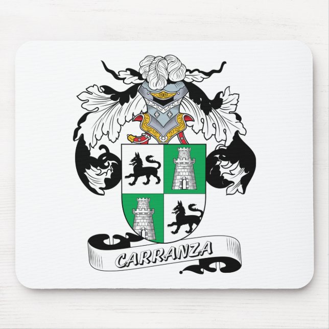 Carranza Family Crest Mouse Pad (Front)