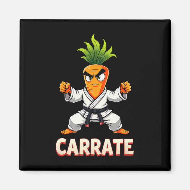 Carrate Karate Carrot Mma Students Trainer 1  Magnet (Front)
