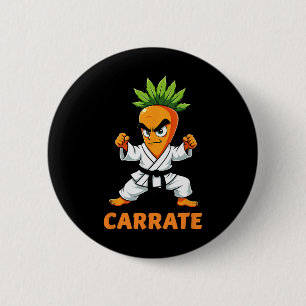 Carrate Karate Carrot Mma Students Trainer 6 Cm Round Badge