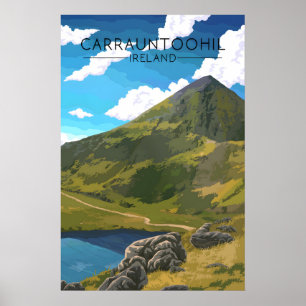Carrauntoohil Ireland Travel Poster