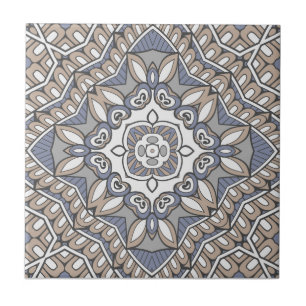 Carreau mandala 7 ceramic tile