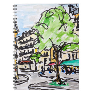 Carrefour de l'Odeon, Paris, France Notebook