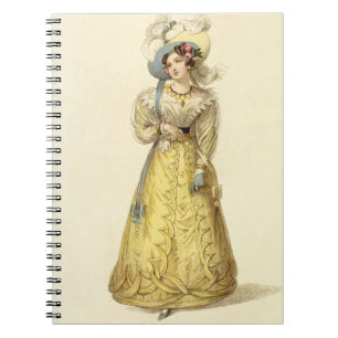 Carriage Costume, fashion plate from Ackermann's R Notebook