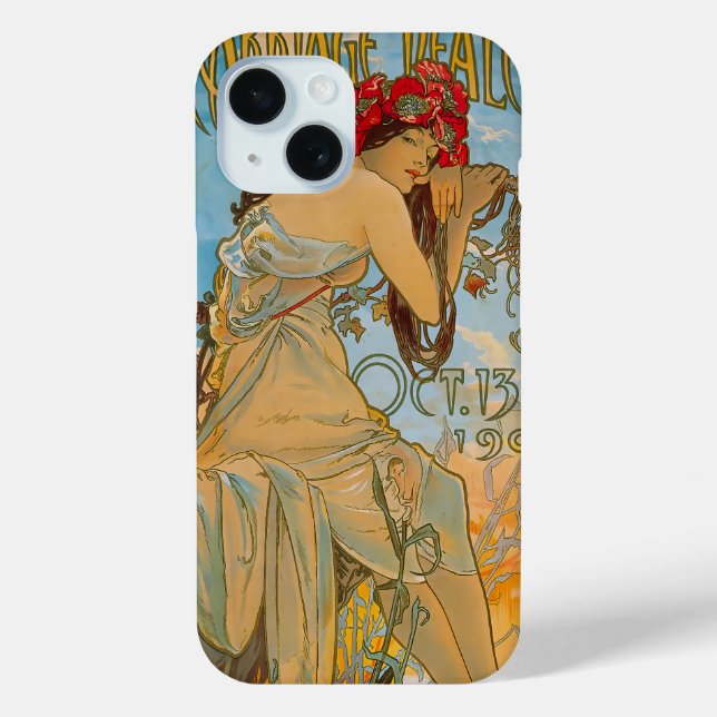 Carriage Dealers by Alphonse Mucha (1902)  Case-Mate iPhone Case (Back)