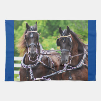 carriage driving tea towel