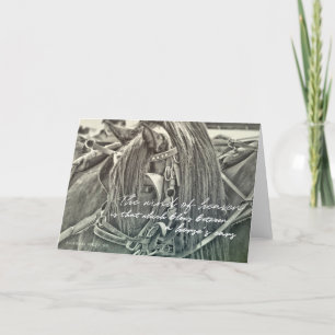 CARRIAGE HORSE Greeting Card