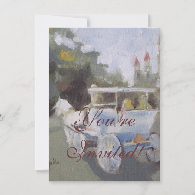 Carriage Ride Sightseeing Invitation (Front)