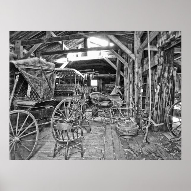 CARRIAGE, SLEIGH & WAGON SHOP POSTER (Front)