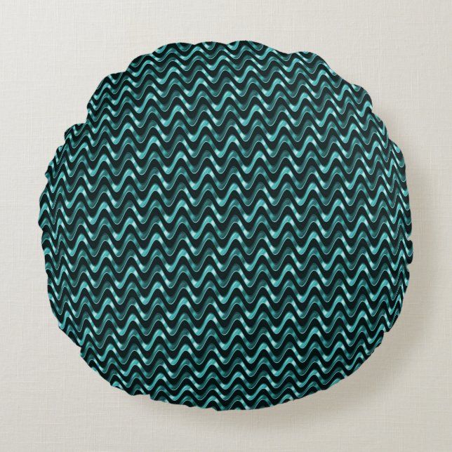 Carribean Waves..... Round Cushion (Front)