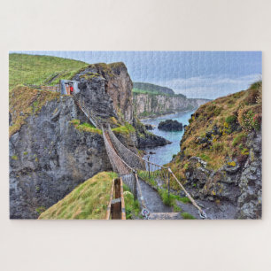 Carrick-a-Rede rope bridge, Antrim, Ireland Jigsaw Puzzle