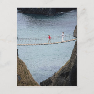 Carrick-A-Rede rope bridge, Ballintoy, Co. Antrim, Postcard