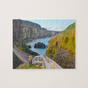 Carrick-A-Rede  Rope Bridge Ireland Jigsaw Puzzle