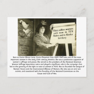 Carrie Catt - Feminist Postcard