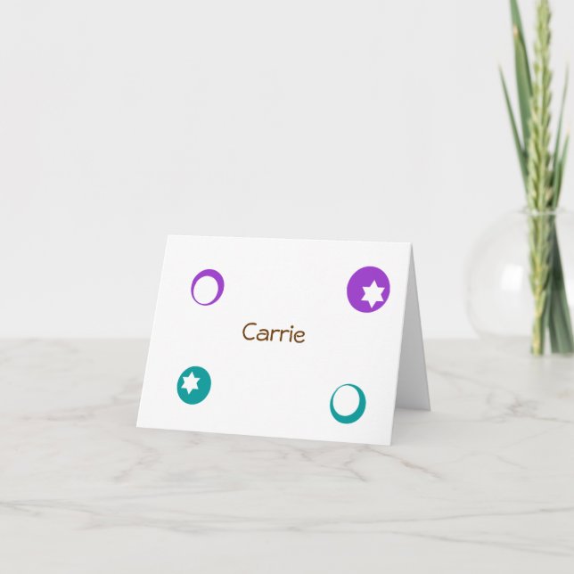Carrie Foldover Thank You Card (Front)