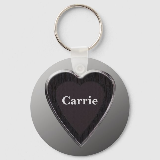 Carrie Heart Keychain (Front)