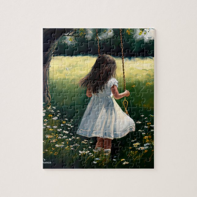 Carrie Swings Jigsaw Puzzle (Vertical)