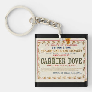Carrier Dove Clipper Sailing  Key Ring