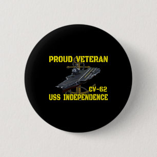 Carrier Uss Independence Cv-62 Veterans Day Father 6 Cm Round Badge