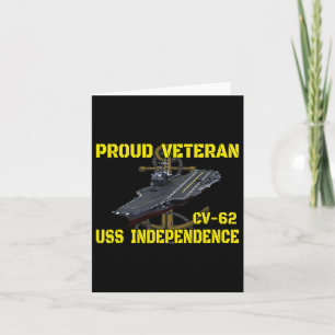 Carrier Uss Independence Cv-62 Veterans Day Father Card