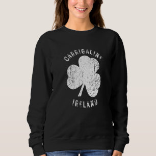 Carrigaline Cork Ireland Vintage Shamrock Distress Sweatshirt