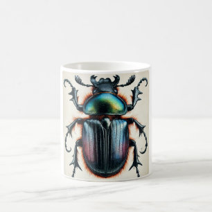 Carrion Beetle 160724IREF211 - Watercolor Coffee Mug