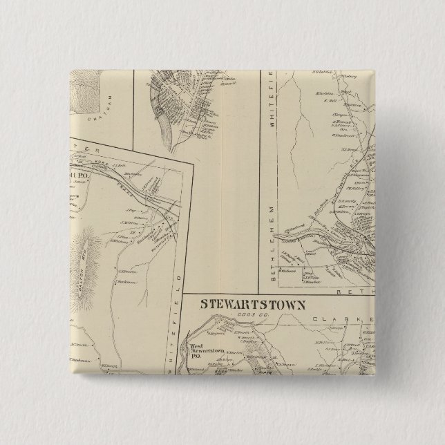 Carroll, Coos Co 15 Cm Square Badge (Front)