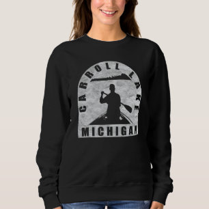 Carroll Lake Canoeing Michigan Sweatshirt