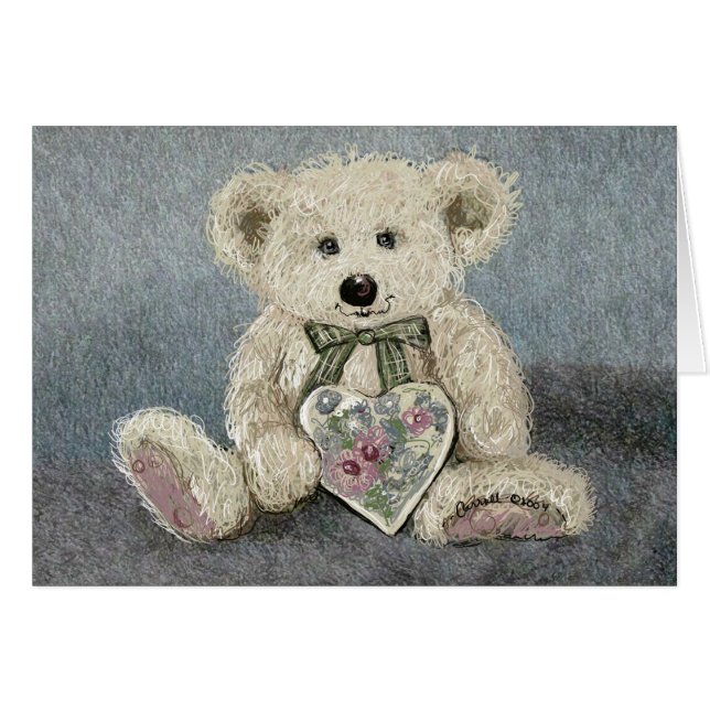 Carroll Teddy Bear Card (Front Horizontal)