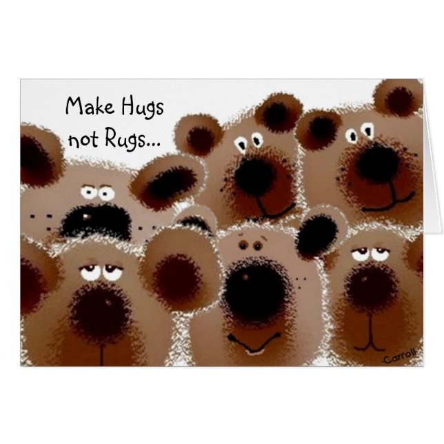 Carroll Teddy Bear Card (Front Horizontal)