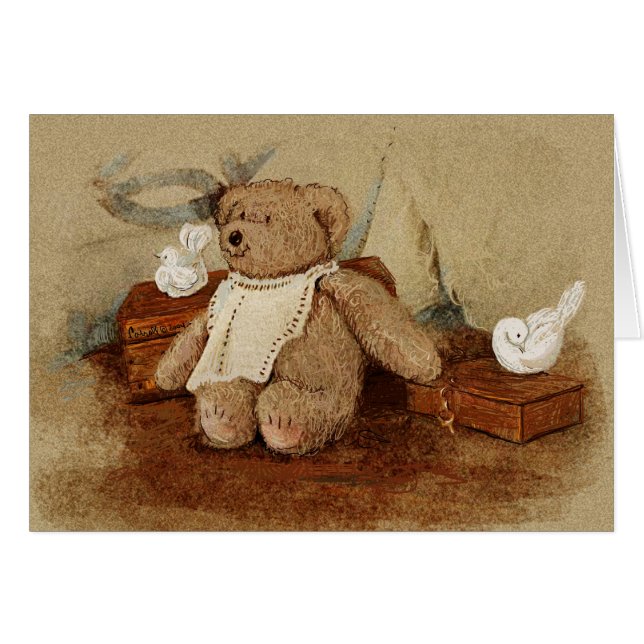 Carroll Teddy Bear Card (Front Horizontal)