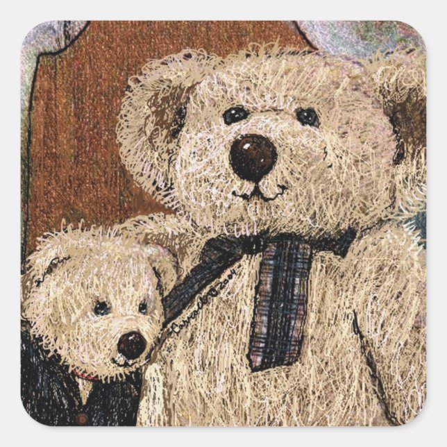 Carroll Teddy Bear Stickers (Front)
