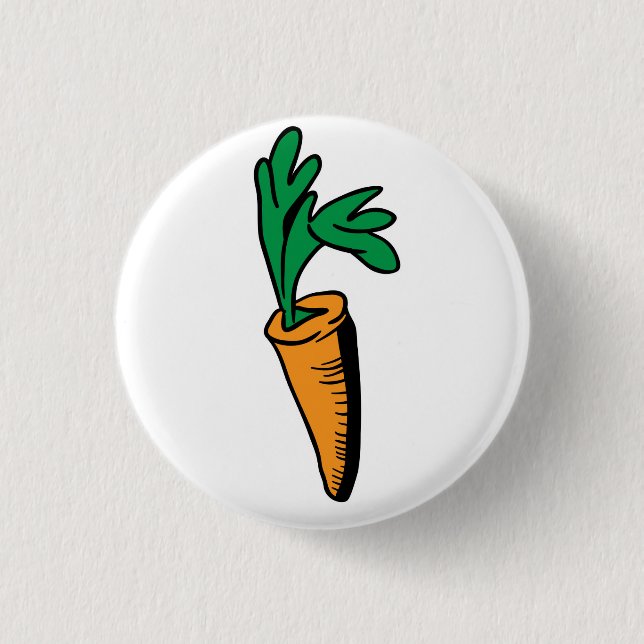 carrot 3 cm round badge (Front)