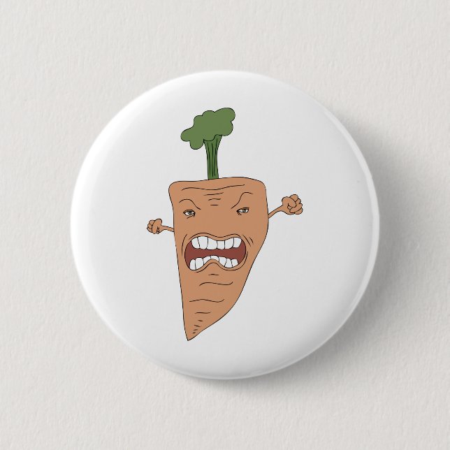 carrot 6 cm round badge (Front)
