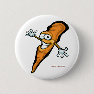 Carrot 6 Cm Round Badge