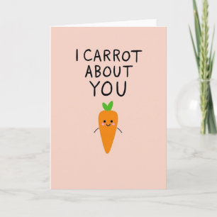 Carrot About You Simple Art Card