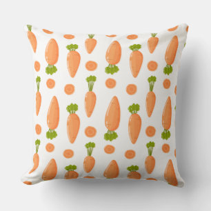 Carrot and slice pattern cushion