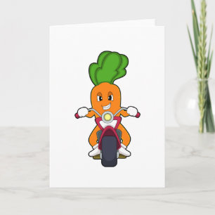 Carrot as Biker with Motorcycle.PNG Card