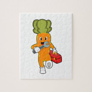 Carrot as Mechanic with Toolbox Jigsaw Puzzle