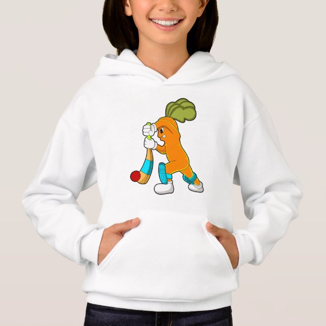 Carrot at Cricket with Cricket bat (Front)