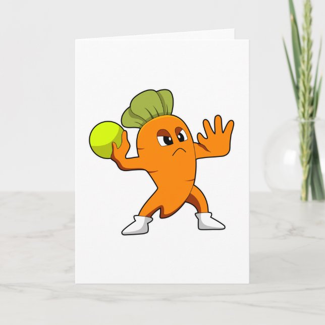 Carrot at Handball player with Handball Card (Front)