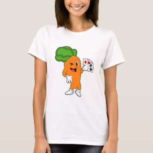 Carrot at Poker with Poker cards T-Shirt