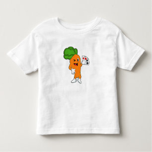 Carrot at Poker with Poker cards Toddler T-Shirt