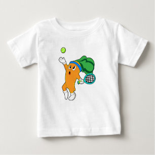 Carrot at Tennis with Tennis racket Baby T-Shirt