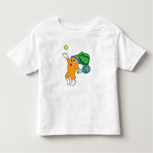 Carrot at Tennis with Tennis racket Toddler T-Shirt