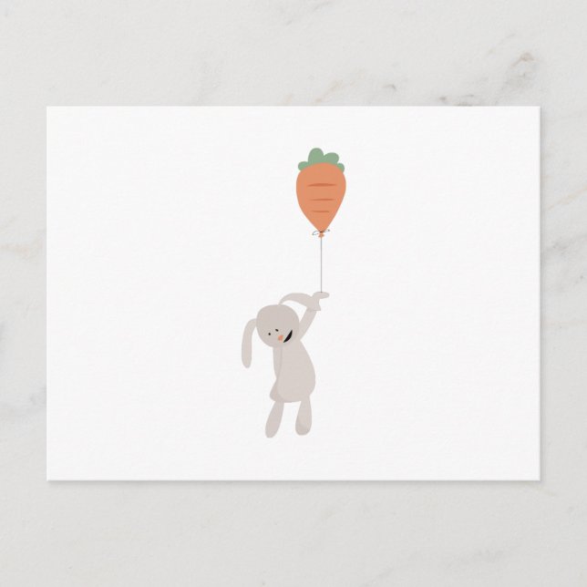 Carrot Balloon Postcard (Front)