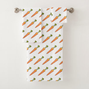 Carrot Bath Towel Set