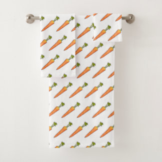 Carrot Bath Towel Set