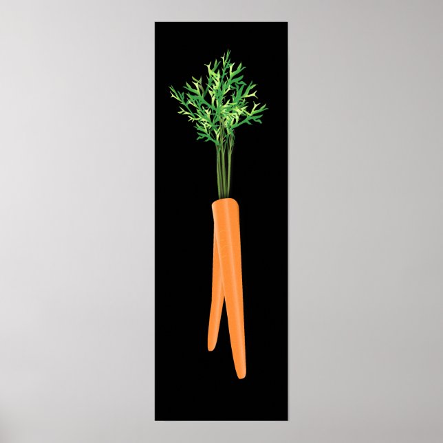 Carrot Bold & Modern Kitchen Poster (Front)