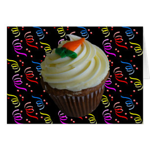Carrot Cake Cupcake with Confetti
