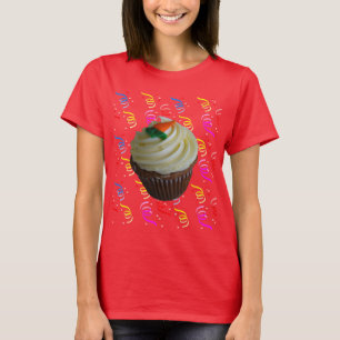 Carrot Cake Cupcake with Confetti T-Shirt